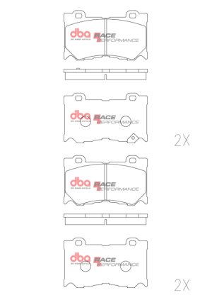 Nissan Z Brake Pads - Front - DBA - Race Performance - `23-`27
