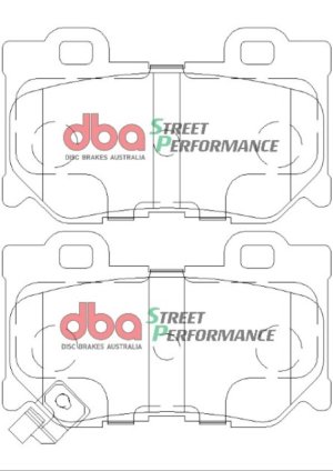 Infiniti G37 Brake Pads - Rear - DBA - SP Performance - `08-`13 Infiniti G37 Brake Pads - Rear - DBA - SP Performance - `08-`13