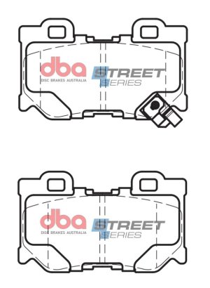 Infiniti G37 Brake Pads - Rear - DBA - Street Series - `09-`13 Infiniti G37 Brake Pads - Rear - DBA - Street Series - `09-`13