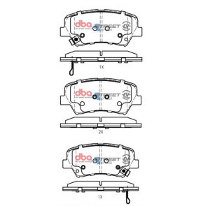 Hyundai Elantra Brake Pads - Front - DBA - Street Series EV - `17-`20