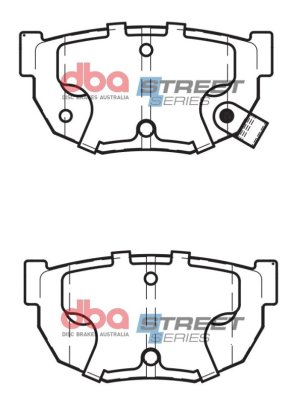 Nissan Silvia Brake Pads - Rear - DBA - Street Series - `93-`01