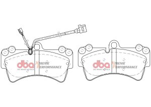 Porsche Cayenne Brake Pads - Front - DBA - XP Performance - `02-`10 Porsche Cayenne Brake Pads - Front - DBA - XP Performance - `02-`10