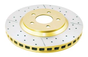 Ford Mustang Brake Rotor (1) - Front - DBA - Street Series XGold - Gold - `05-`14