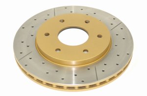 Infiniti QX56 Brake Rotor (1) - Front - DBA - Street Series Drilled & Slotted - Gold - `04-`07
