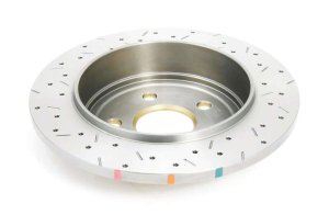 Jeep Commander Brake Rotors (1) - Rear - DBA - Street Series XGold, Drilled/Slotted - Gold - `06-`10 Jeep Commander Brake Rotors (1) - Rear - DBA - Street Series XGold, Drilled/Slotted - Gold - `06-`10