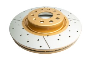 Volkswagen Golf Brake Rotor (1) - Front - DBA - Street Series XGold - Gold - `04-`10