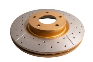 Mazda 3 Brake Rotor (1) - Front - DBA - Street Series X Gold Slotted/Drilled - Gold - `04-`13
