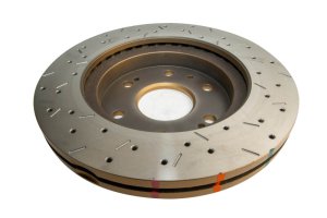 GMC Sierra Brake Rotor (1) - Front - DBA - 4000 Series XS Gold, Cross-Drilled/Slotted - Gold - `06-`08 GMC Sierra Brake Rotor (1) - Front - DBA - 4000 Series XS Gold, Cross-Drilled/Slotted - Gold - `06-`08
