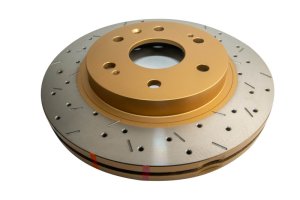 GMC Sierra Brake Rotor (1) - Front - DBA - 4000 Series XS Gold, Cross-Drilled/Slotted - Gold - `06-`08 GMC Sierra Brake Rotor (1) - Front - DBA - 4000 Series XS Gold, Cross-Drilled/Slotted - Gold - `06-`08