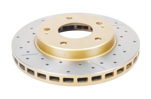 Chrysler Sebring Brake Rotor (1) - Rear - DBA - X Street Series Drilled/Slotted - Gold - `95-`05 Chrysler Sebring Brake Rotor (1) - Rear - DBA - X Street Series Drilled/Slotted - Gold - `95-`05