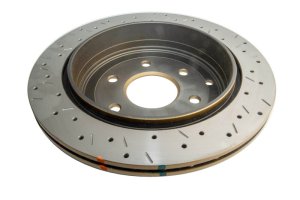 Nissan Armada Brake Rotor (1) - Rear - DBA - 4000 Series XS Drilled/Slotted - Gold - `17-`23 Nissan Armada Brake Rotor (1) - Rear - DBA - 4000 Series XS Drilled/Slotted - Gold - `17-`23