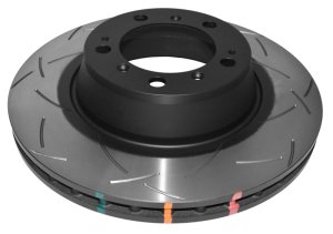 Porsche 911 GT2 Brake Rotor (1) - Rear - DBA - 4000 Series T3 Slotted - `02-`05 Porsche 911 GT2 Brake Rotor (1) - Rear - DBA - 4000 Series T3 Slotted - `02-`05