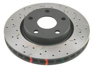 Chevrolet Corvette Brake Rotor (1) - Front - DBA - T3 4000 Series Slotted - Black - `13-`14