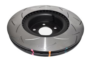 Tesla Model S Brake Rotor (1) - Front - DBA - 4000 Series T3 Slotted - `12-`27