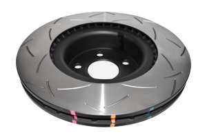 Tesla Model S Brake Rotor (1) - Front - DBA - 4000 Series T3 Slotted - `12-`27