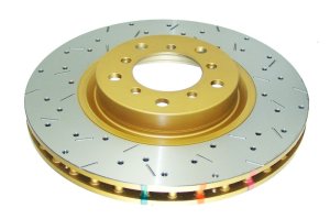 BMW M3 Brake Rotor (1) - Front - DBA - 4000 Series XS Gold - Gold - `01-`07
