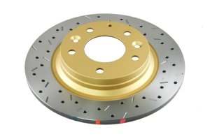 Ford Fusion Brake Rotors (2) - Rear - DBA - 4000 Series XS Gold - Gold - `06-`15