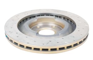 Chevrolet Corvette Brake Rotors (1) - Front - DBA - XS 4000 Series Drilled/Slotted - Gold - `05-`12