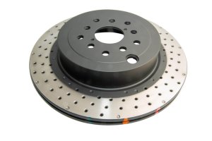 Subaru WRX STi Brake Rotor (1) - Rear - DBA - 4000 XD Series Crossdrilled/Dimpled - `04-`17 Subaru WRX STi Brake Rotor (1) - Rear - DBA - 4000 XD Series Crossdrilled/Dimpled - `04-`17