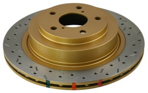 Subaru Legacy Brake Rotor (1) - Rear - DBA - 4000 Series Drilled/Slotted - `05-`08 Subaru Legacy Brake Rotor (1) - Rear - DBA - 4000 Series Drilled/Slotted - `05-`08