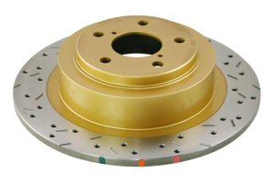 Subaru Outback Brake Rotor (1) - Rear - DBA - 4000 Series Drilled/Slotted - `01-`04 Subaru Outback Brake Rotor (1) - Rear - DBA - 4000 Series Drilled/Slotted - `01-`04