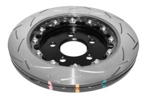 Ford Mustang Brake Rotor (1) - Rear - DBA - 5000 Series Slotted - Black - `15-`27