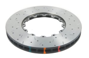 Porsche 911 Carrera 4 Brake Rotor (1) - Front - DBA - 5000 Series XS Drilled & Slotted - `99-`06 Porsche 911 Carrera 4 Brake Rotor (1) - Front - DBA - 5000 Series XS Drilled & Slotted - `99-`06