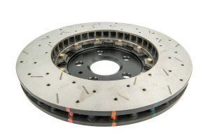 Chevrolet Camaro Brake Rotor (2) - Front - DBA - 5000 Series Drilled & Slotted - Black - `10-`27