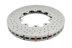 Mercedes-Benz CLK63 AMG Brake Rotor (1) - Front - DBA - 5000 Series Cross Drilled - `08-`09 Mercedes-Benz CLK63 AMG Brake Rotor (1) - Front - DBA - 5000 Series Cross Drilled - `08-`09