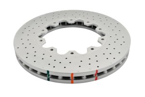 Mercedes-Benz CLK63 AMG Brake Rotor (1) - Front - DBA - 5000 Series Cross Drilled - `08-`09 Mercedes-Benz CLK63 AMG Brake Rotor (1) - Front - DBA - 5000 Series Cross Drilled - `08-`09