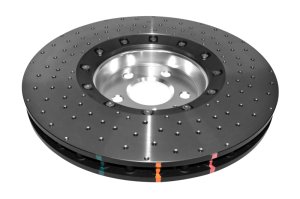 Audi A8 Quattro Brake Rotor (2) - Front - DBA - 5000 Series XD, Slotted/Drilled - Silver - `14-`17
