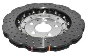 Audi R8 Brake Rotor (1) - Front - DBA - 5000 Series Drilled - Silver - `16-`19