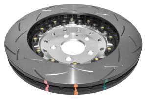 Audi RS Q3 Brake Rotor (1) - Front - DBA - 5000 Series T3 Slotted - Clear Anodized - `14-`27