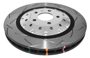 Audi RS Q3 Brake Rotor (1) - Front - DBA - 5000 Series T3 Slotted - Clear Anodized - `14-`27