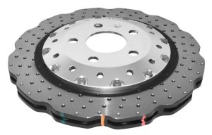 Audi RS Q3 Brake Rotor (1) - Front - DBA - 5000 Series Cross Drilled & Dimpled - `14-`27