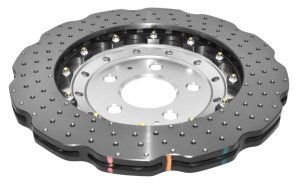 Audi RS Q3 Brake Rotor (1) - Front - DBA - 5000 Series Cross Drilled & Dimpled - `14-`27