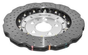Audi RS Q3 Brake Rotor (1) - Front - DBA - 5000 Series Cross Drilled & Dimpled - `14-`27