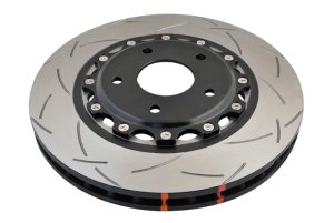 Chevrolet Corvette Brake Rotors (2) - Front - DBA - T3 5000 Series Slotted - Black - `05-`12