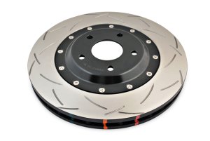 Chevrolet Corvette Brake Rotors (2) - Front - DBA - 5000 Series T3 Slotted - Black - `05-`12