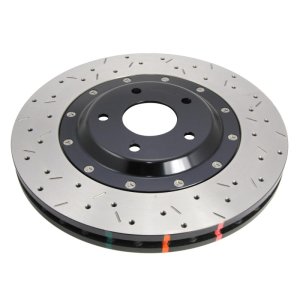 Chevrolet Corvette C6 Brake Rotors (2) - Front - DBA - 5000 Series XS Drilled/Slotted - Black - `05-`12