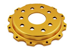 Subaru WRX STI Brake Rotor (1) - Front - DBA - 5000 Series - Gold - `04-`17