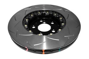 Subaru STi Brake Rotors (2) - Front - DBA - 5000 Series T3 Slotted - Black Hat - `04-`07 Subaru STi Brake Rotors (2) - Front - DBA - 5000 Series T3 Slotted - Black Hat - `04-`07