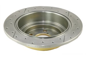 Subaru WRX Brake Rotors - Rear - DBA - XGold Drilled & Slotted - `02-`06