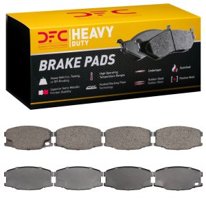 Mitsubishi Fuso FE Brake Pads - Front + Rear - DFC - Semi Metallic, Heavy Duty - `95-`04