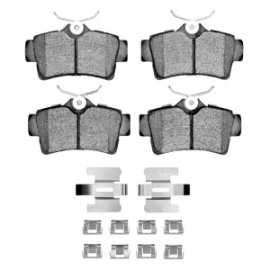 Ford Mustang Brake Pads - Rear - DFC - 5000 Advanced Semi Metallic + Hardware Kit - `94-`04