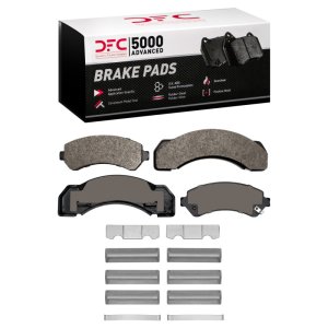 Chevrolet C3500 Brake Pads - Front + Rear - DFC - 5000 Advanced Semi Metallic - `95-`00 Chevrolet C3500 Brake Pads - Front + Rear - DFC - 5000 Advanced Semi Metallic - `95-`00