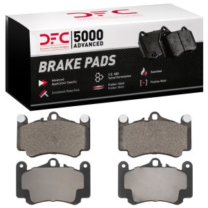 Porsche 911 Brake Pads - Front - DFC - 5000 Advanced Low Metallic - `99-`12 Porsche 911 Brake Pads - Front - DFC - 5000 Advanced Low Metallic - `99-`12