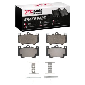 Porsche 911 Brake Pads - Front - DFC - 5000 Advanced Low Metallic + Hardware Kit - `99-`12 Porsche 911 Brake Pads - Front - DFC - 5000 Advanced Low Metallic + Hardware Kit - `99-`12