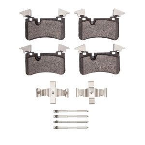 Mercedes-Benz E63 AMG Brake Pads - Rear - DFC - 5000 Advanced Low Metallic + Hardware Kit - `07-`13