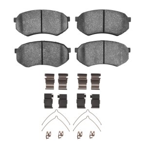 Mitsubishi Fuso FE Brake Pads - Front - DFC - 5000 Advanced Semi Metallic - `89-`04